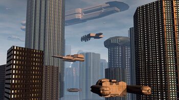 Trantor Air and Space traffic