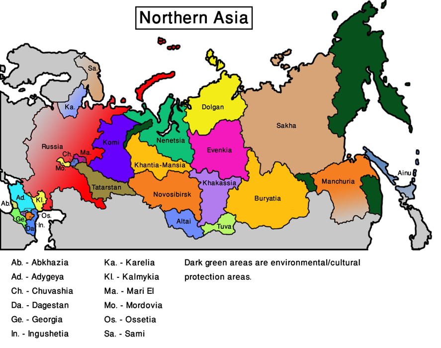 Northern Asia (Vegetarian World) - Alternative History