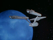 Enterprise im Orbit von Scalos, Argelius II