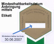 MHD Etikett