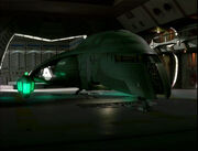 Romulanisches Schiff auf Deep Space 9