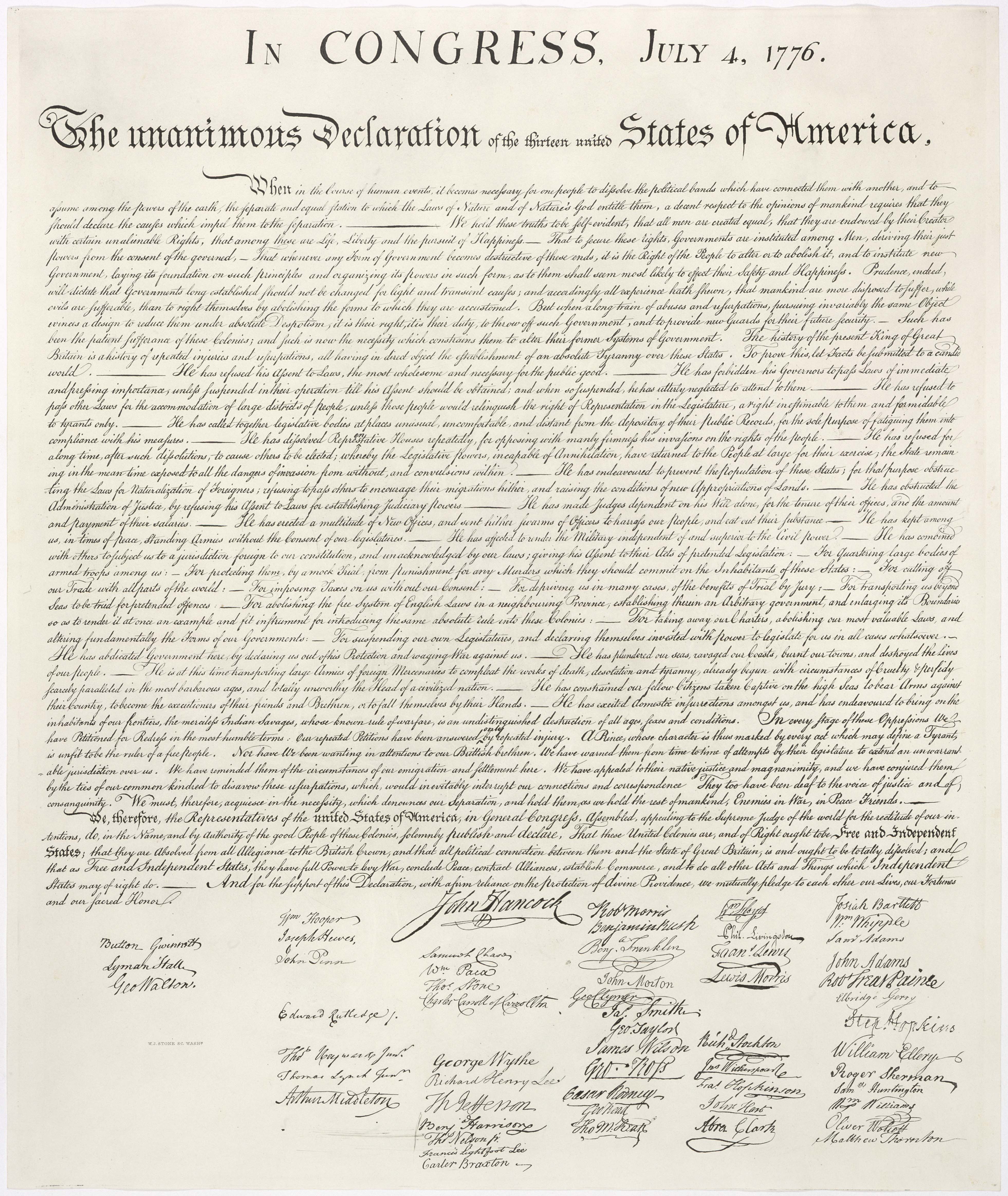 All 103+ Images was the declaration of independence written in cursive Updated