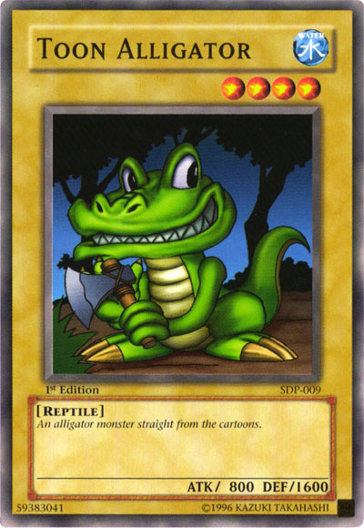 Toon Alligator - Yu-Gi-Oh! - It's time to Duel!