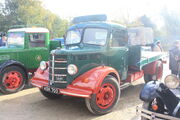 Bedford flatbed truck KSK 703 perkins engine at NMM - IMG 2824
