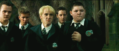 Picture shows an animated insert of Prof. Moody transforming Draco Malfoy into a ferret from the Harry Potter and the Goblet of Fire film.