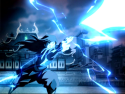 Azula fires Lightning