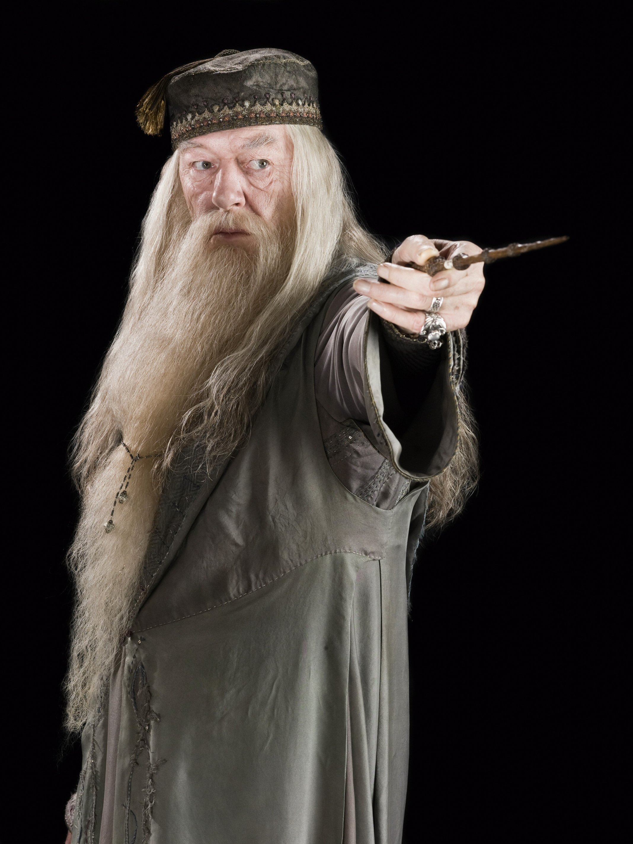 Michael Gambon as Dumbledore (and Gandalf lookie likey)