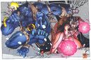 Henry McCoy (Earth-616) and Elvia Swensen (Earth-93060) from Battlezones Dream Team 2 Vol 1 1 0001.jpg