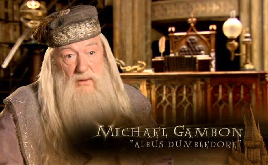 Image - Michael Gambon (Albus Dumbledore) HP6 screenshot.JPG - Harry Potter Wiki