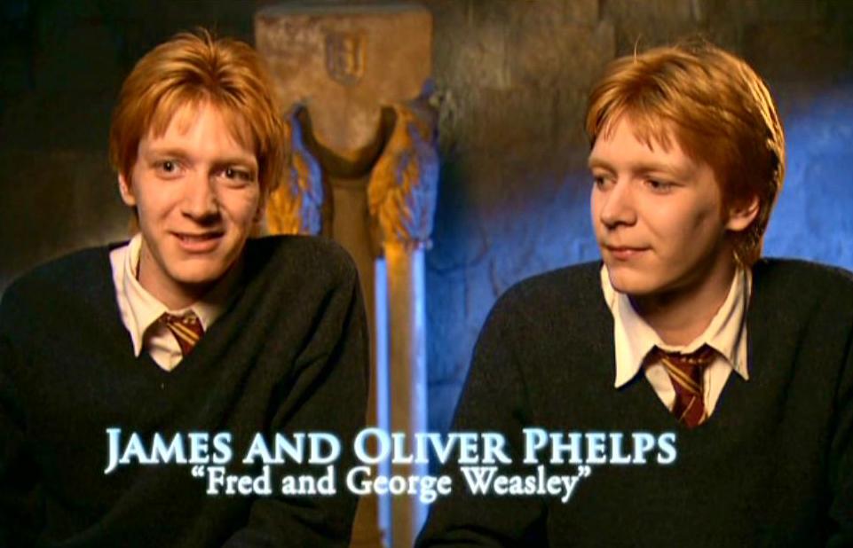 James And Oliver Phelps Image - James and Oliver Phelps (Fred and George Weasley) HP5