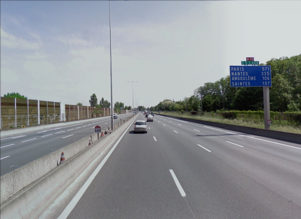 Début de l'A10 à Bordeaux Début de l'A10 à Bordeaux
