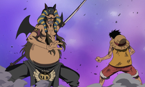 Hannyabal About to Fight Luffy