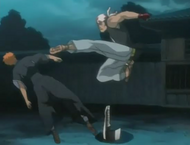 Ganju Kicks Ichigo