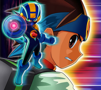 Mega Man Battle Network 4 promo.