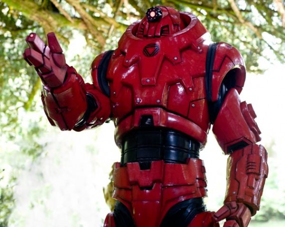 red robot transformer