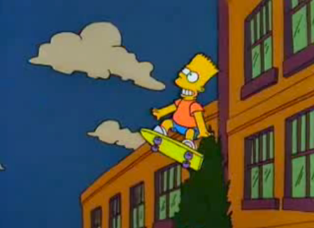 the simpsons bart fly