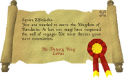 King's message read