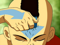 Aang shaves