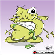Cartoon-monster