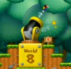 new super mario bros ds how to unlock cannon level world 1