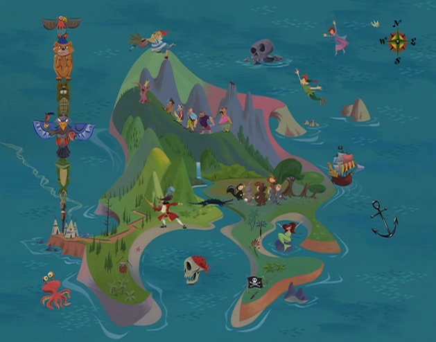 Imagen - Neverland map.png - Disney Wiki