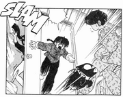 Kodachi slammed by door