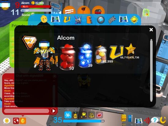 LEGO Universe LU Points Glitch