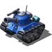 Sherman Tank Blue