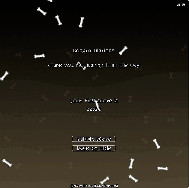 In the doghouse end screen