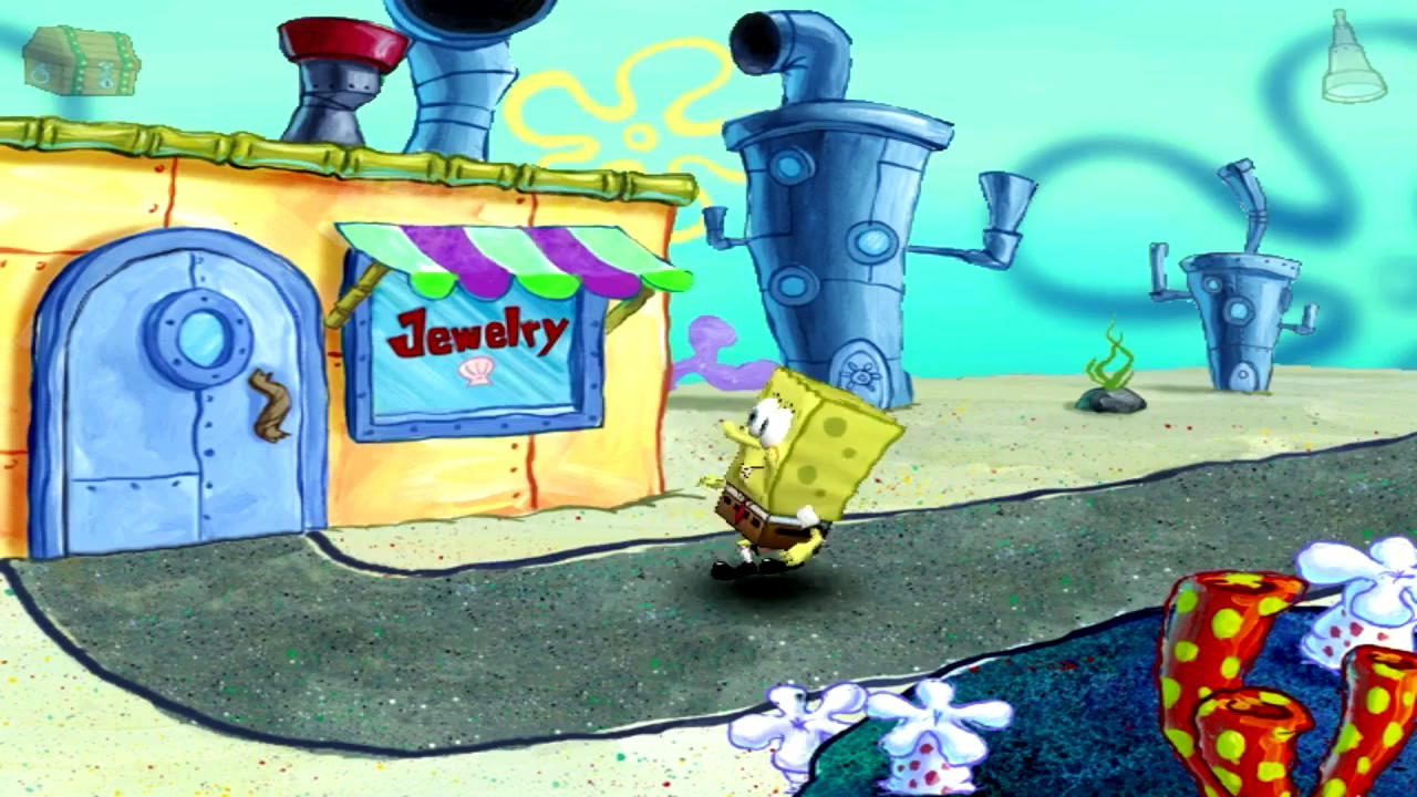 spongebob employee of the month game missing textures