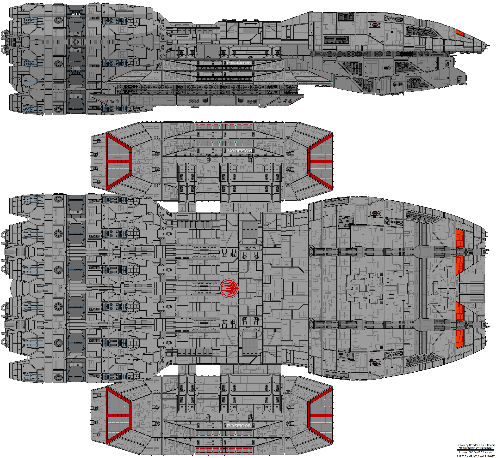 Poseidon Class Heavy Battlestar D8 Battlestar Galactica Fanon Wiki