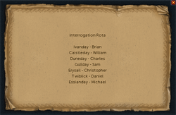 Interrogation Rota