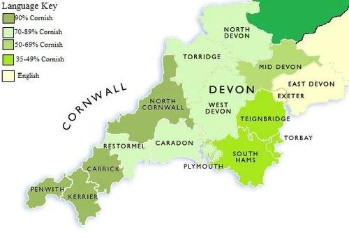 Image - Linguistic Map of Devon and Cornwall.jpg - Alternative History ...