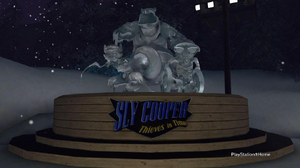 Sly 4 ice sculpture