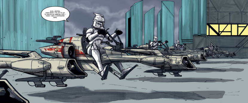 clone trooper speeder bike