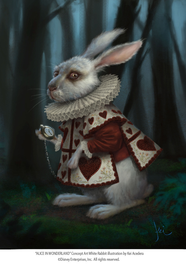 Image 627x900 1669 White Rabbit 2d Illustration Alice In Wonderland