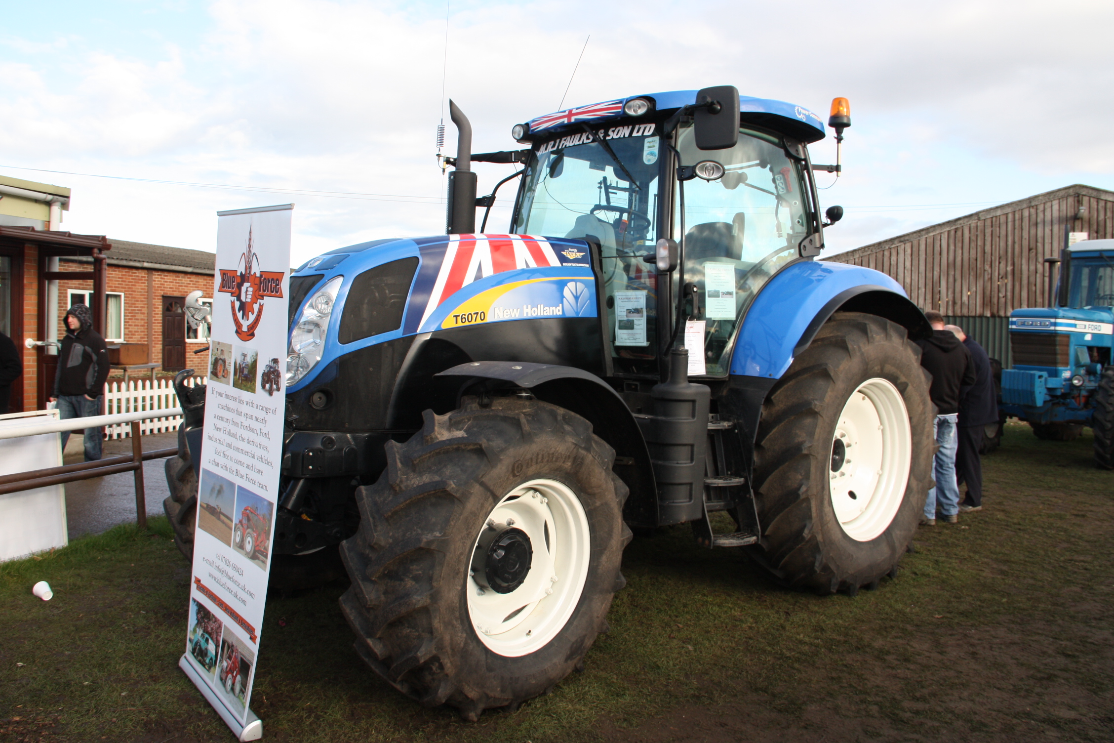 Image New Holland T6070 Blue Force banner at LAMMA 2012 IMG 3617
