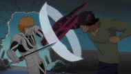 Chad punches Ichigo
