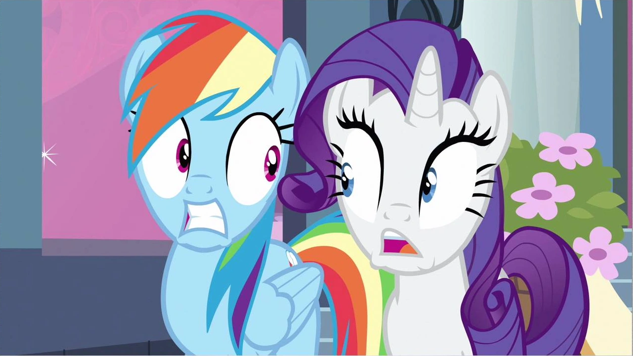 Image - Rarity & Rainbow Dash shocked! S2E25.png - My Little Pony