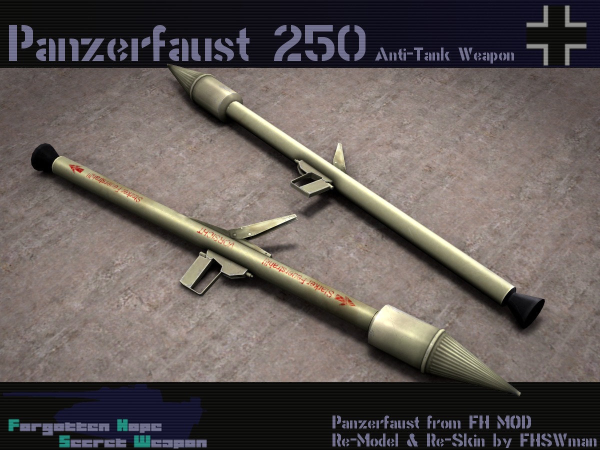 Panzerfaust 250 - Forgotten Hope Secret Weapon Wiki