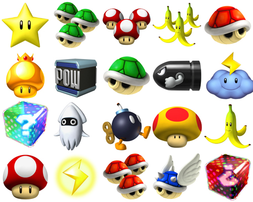 Image - Items.jpg - Mario Kart Wii Wiki