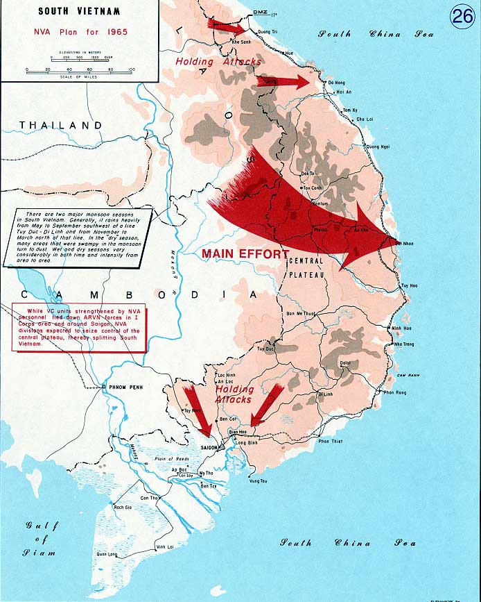 Vietnam Map During Vietnam War Map