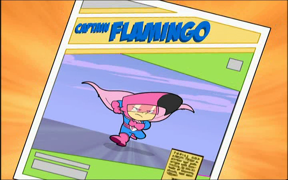 captain flamingo cartoon