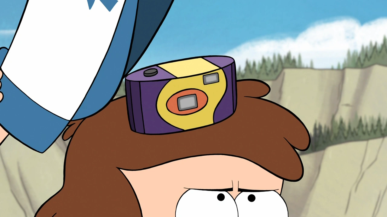 Image S1e2 camera under dipper's hat.png Gravity Falls Wiki