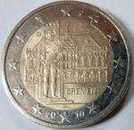 2 Euro Gedenkmünze Deutschland Bremen (cropped)