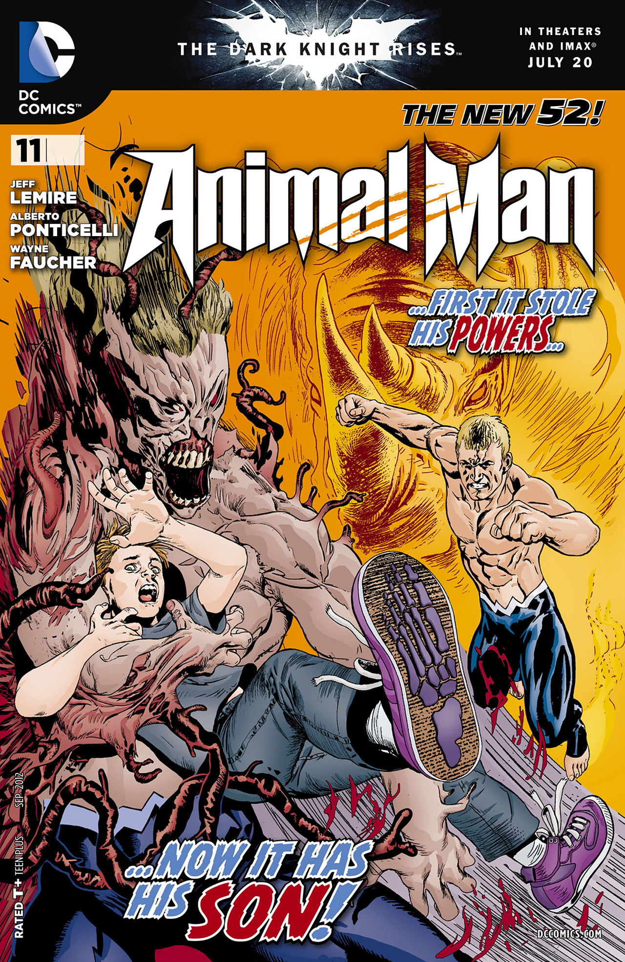 Cover for Animal Man #11 (2012)