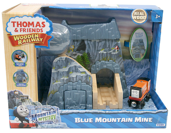 thomas wooden railway boulder mountain set
