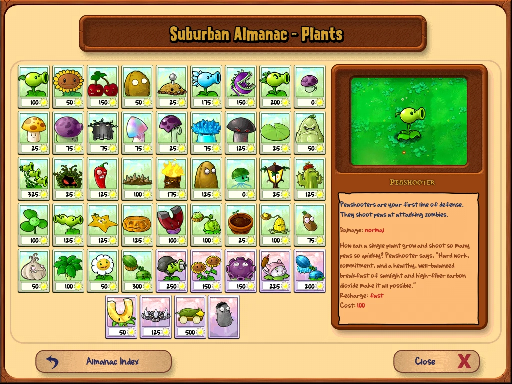 Image Suburban Almanac.png Plants vs. Zombies Wiki, the free Plants vs. Zombies encyclopedia