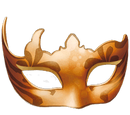Orange Carnival Mask