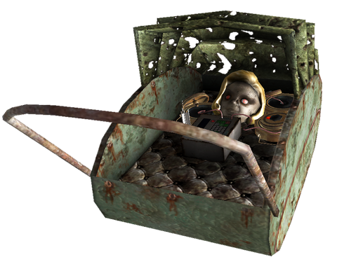 Rigged baby carriage